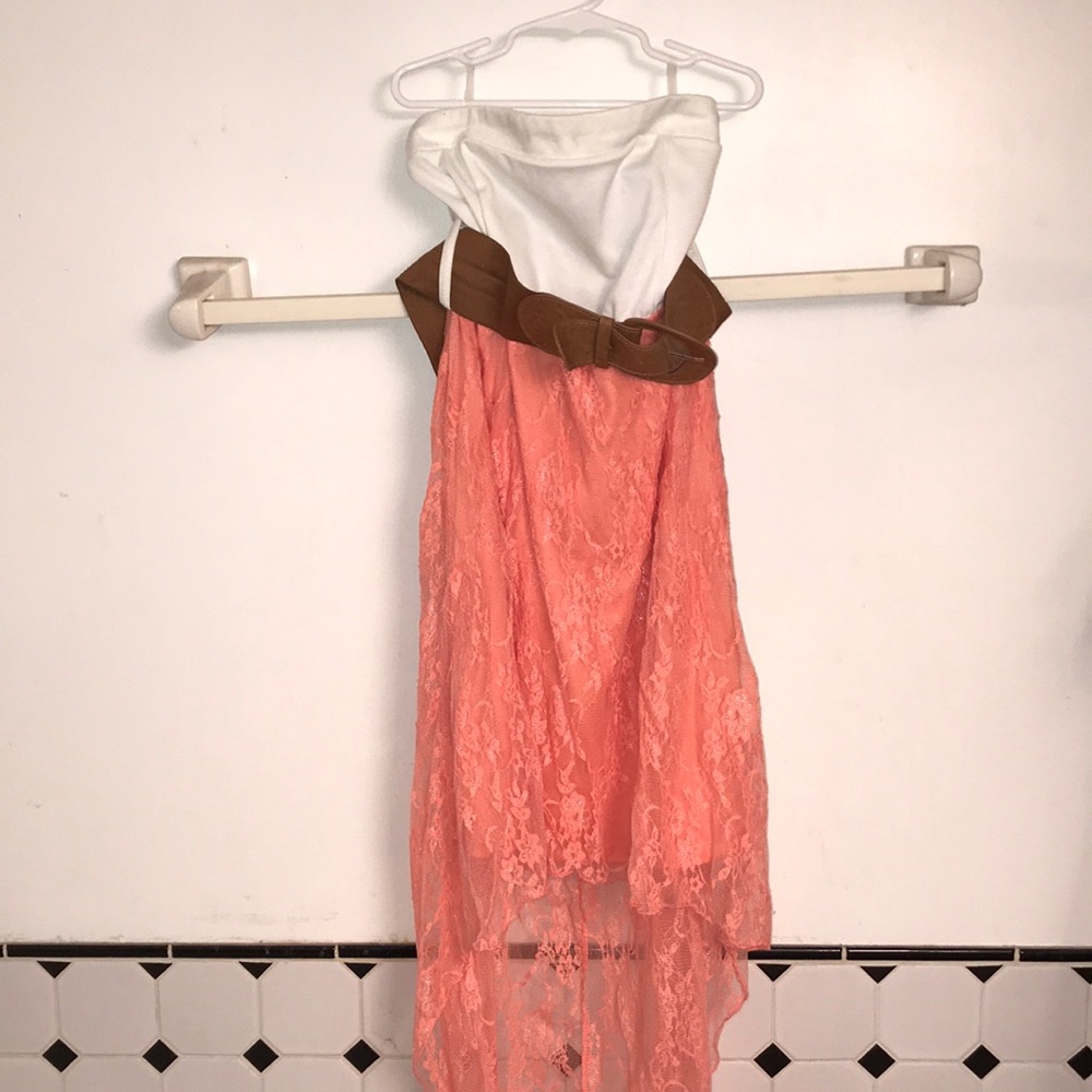 Strapless high low dress size medium